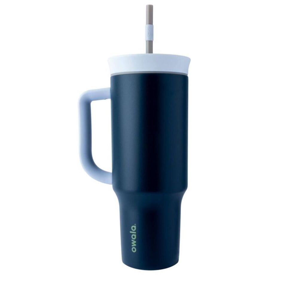 Owala -  40oz Straw Stainless Steel Tumbler - Navy Ni Navy
